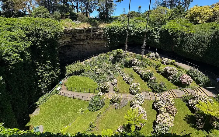 The sunken garden at Umpherston Sinkhole