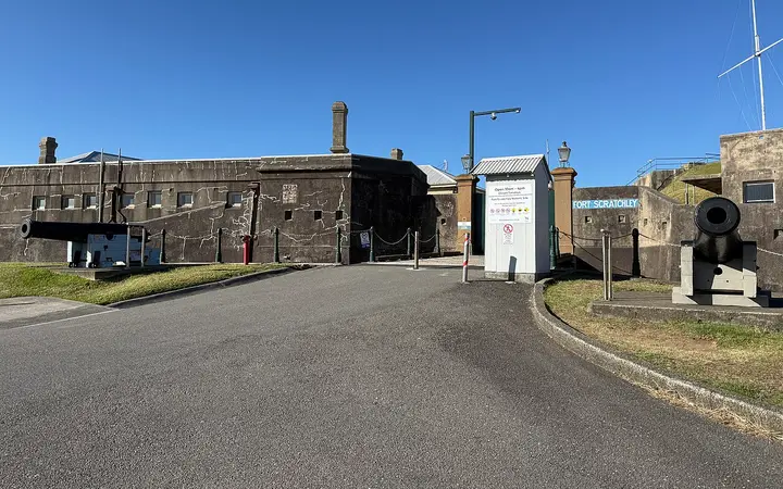 The entrance to Fort Scratchley