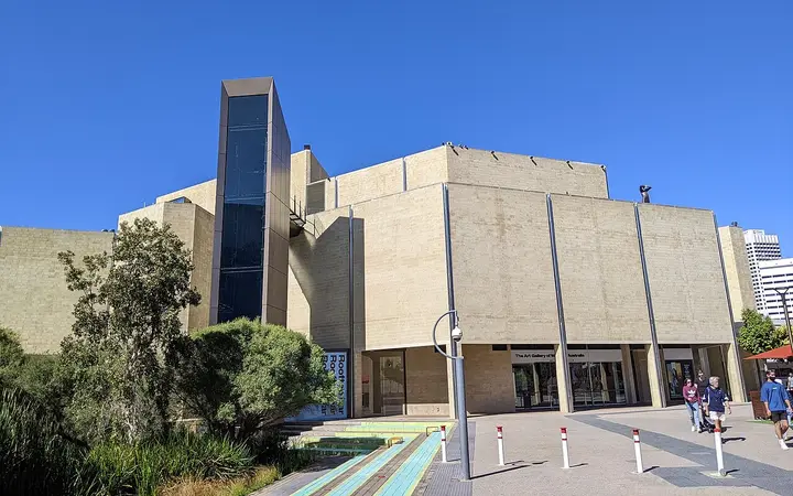 Art Gallery of WA, with the lift to its rooftop
