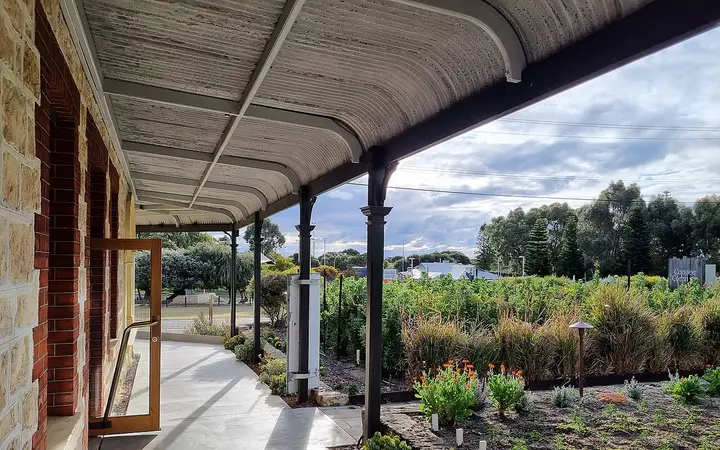 The verandah and gardens at Coogee Common