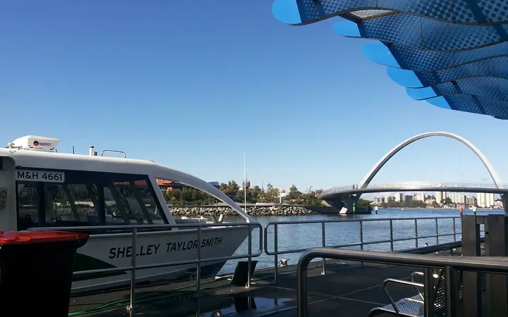 Transperth ferry at Elizabeth Quay Jetty
