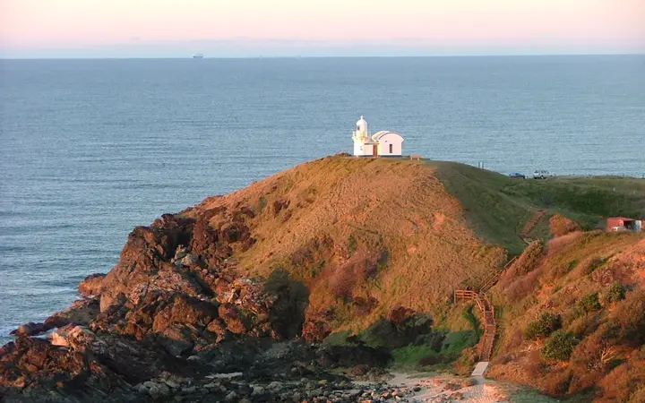 Tacking Point Lighthouse, where the walk ends