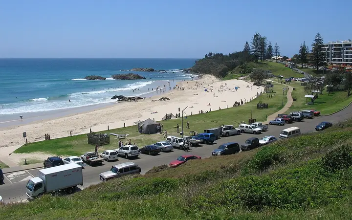 Town Beach, below the observatory's headland