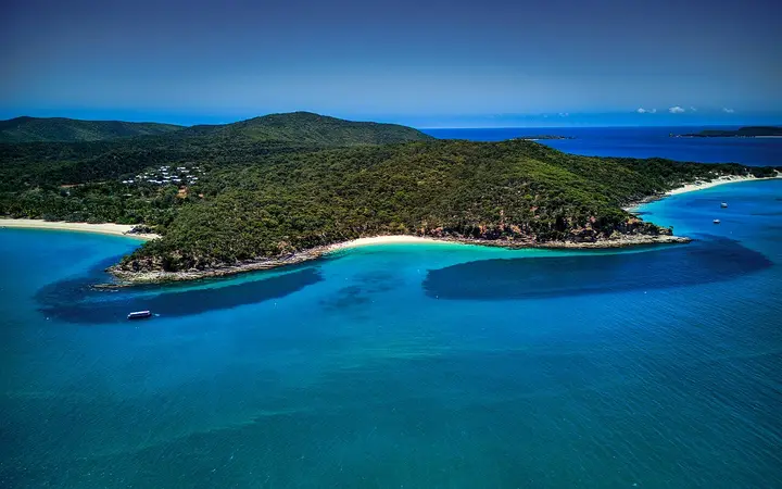 Great Keppel Island, one of the Keppel Islands the cruise heads for