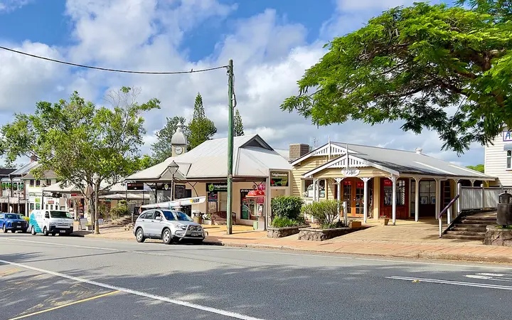 Montville's Main Street, where the class is held