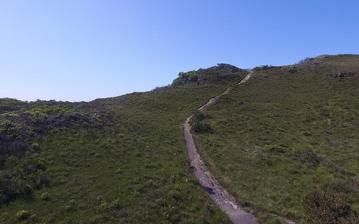 The heath track up Emu Mountain