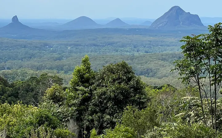 The Glass House Mountains from Mary Cairncross