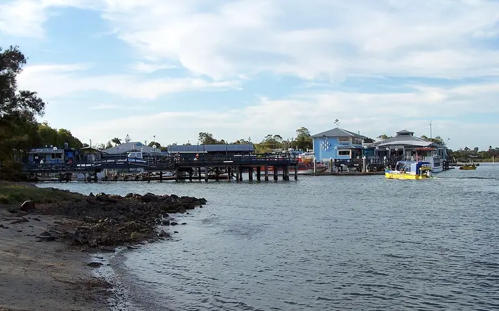 Noosa Marina at Tewantin, where the ferry stops for the gallery