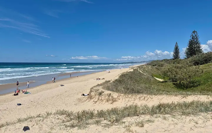 Peregian Beach, a short stroll from the hotel