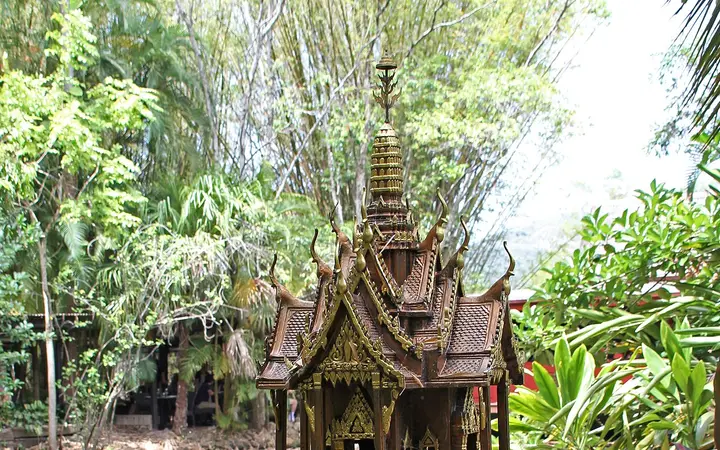 A spirit house in the Spirit House gardens, Yandina