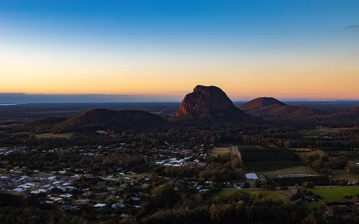 Mount Tibrogargan at dawn