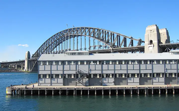 Pier 2/3 at Walsh Bay, with the Harbour Bridge behind