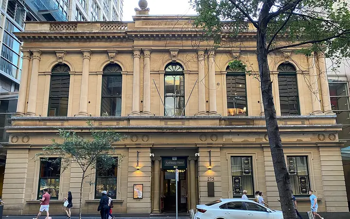 The Arthouse Hotel's Pitt Street facade