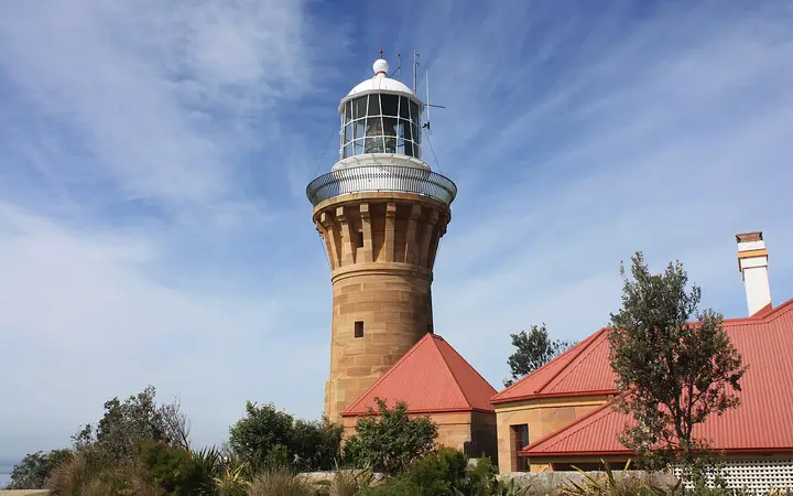 Barrenjoey Lighthouse above Palm Beach