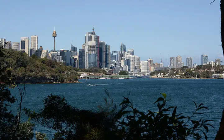 The view from Berry Island Reserve