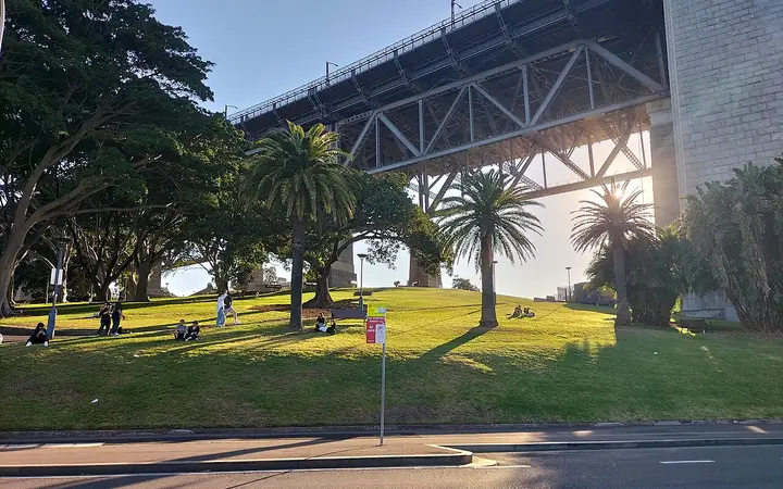 Dawes Point Park beneath the Harbour Bridge