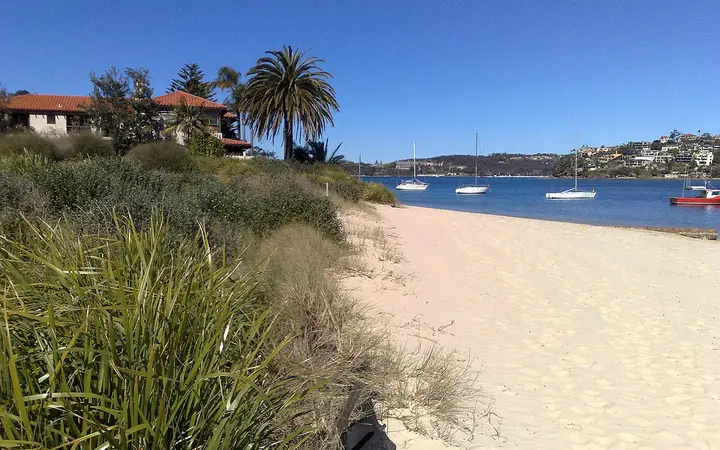 Clontarf Beach, one of the Middle Harbour beaches you can paddle to