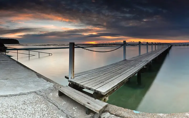 North Narrabeen rockpool at sunrise