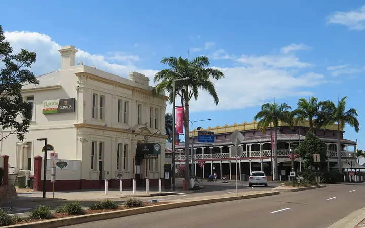 Heritage Flinders Street, where Cotters sets up on Sundays