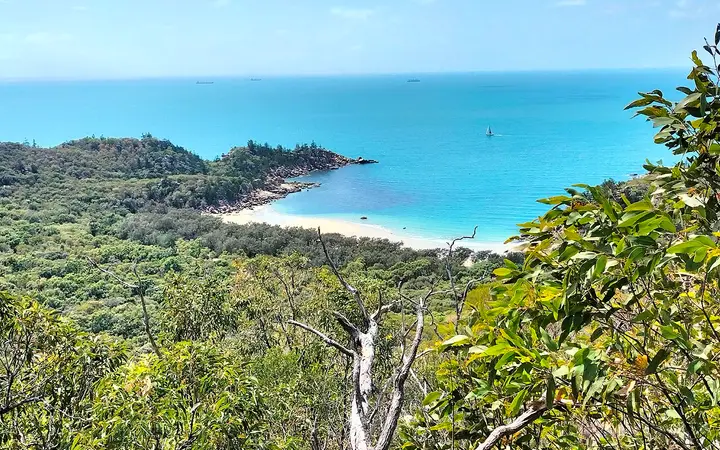 Florence Bay, one of the bays on the lap