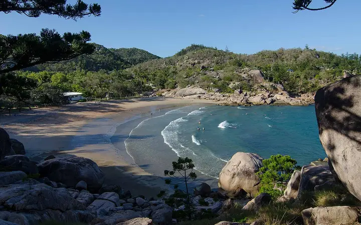 Alma Bay in Arcadia, for the swim at the end