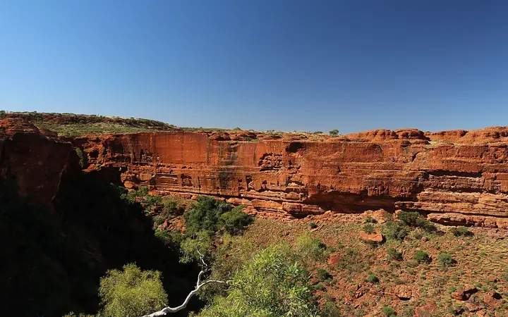 The canyon wall from the Rim Walk