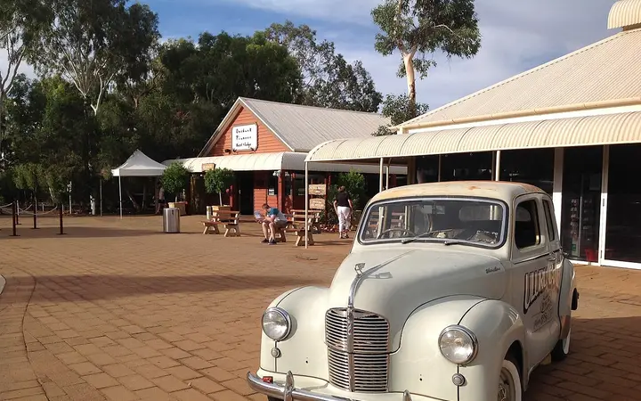 Outside the Outback Hotel, home of the Outback BBQ