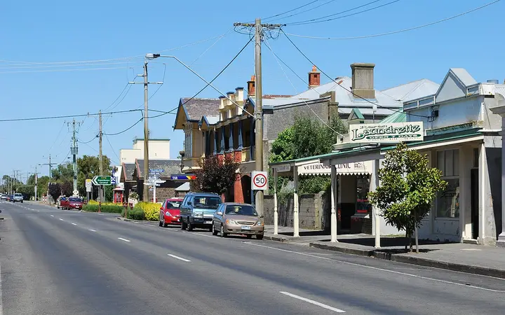 Commercial Road in Koroit, the taproom's street