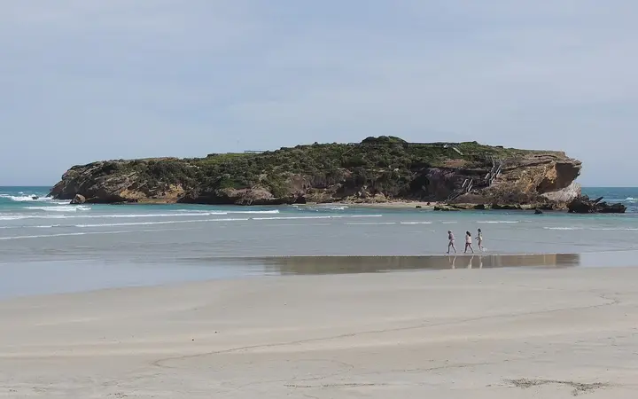 Middle Island in Lady Bay, in the Pavilion's view