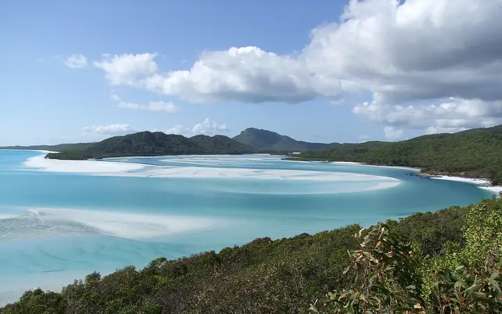 Hill Inlet from the lookout above Whitehaven Beach