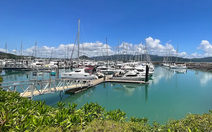 Coral Sea Marina, where the Lady Enid sails from