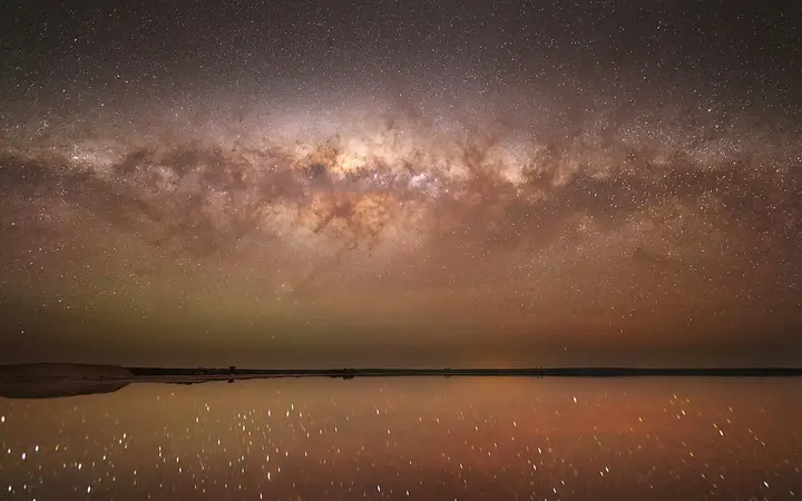 The Milky Way over Lake Tyrrell