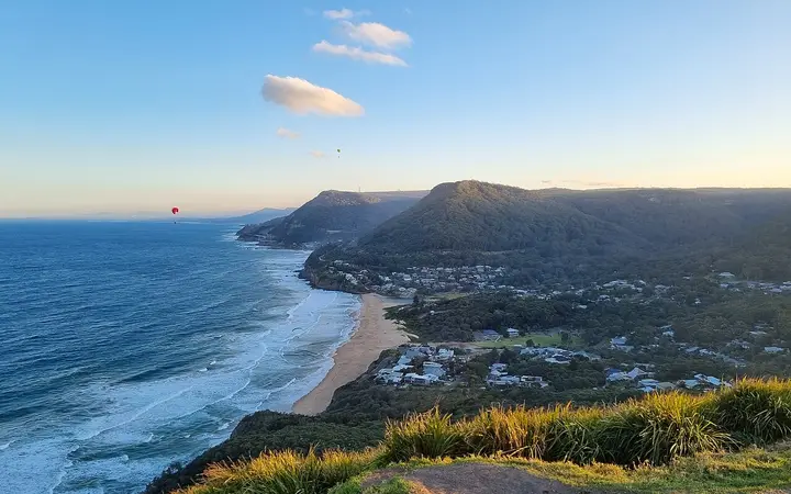 Stanwell Park from Bald Hill at golden hour