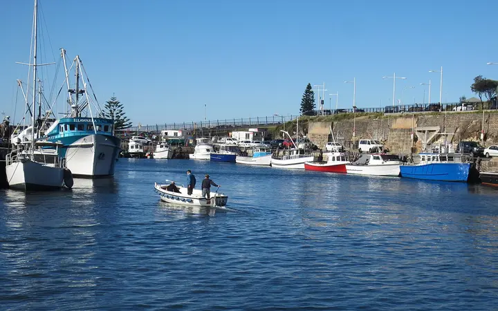 Belmore Basin, which the restaurant overlooks