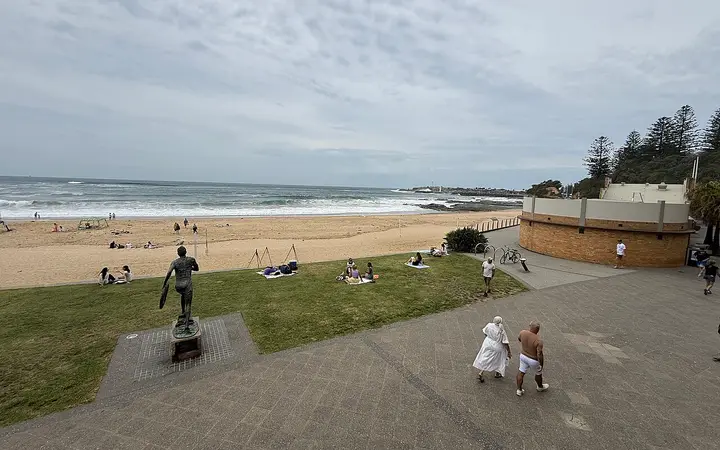 North Beach, North Wollongong, where jumps land