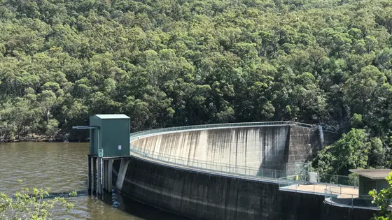 Dam wall lookout