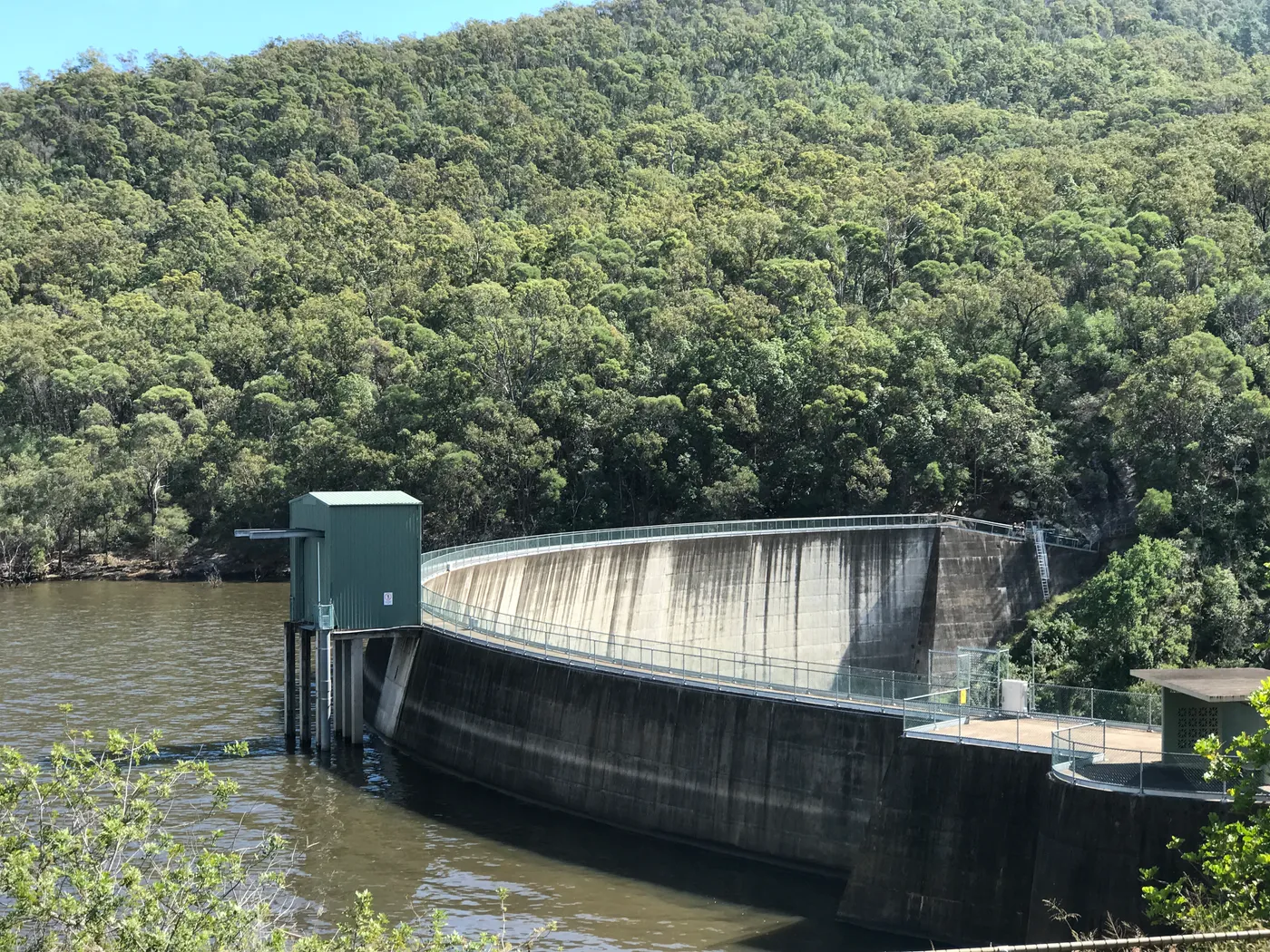 Dam wall lookout