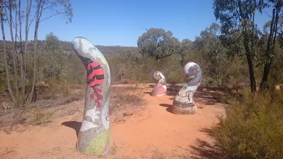 Sculptures in the Scrub