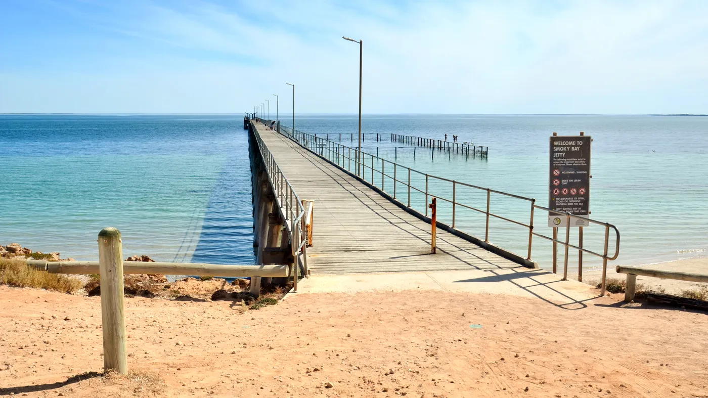 Smoky Bay Jetty swimming enclosure