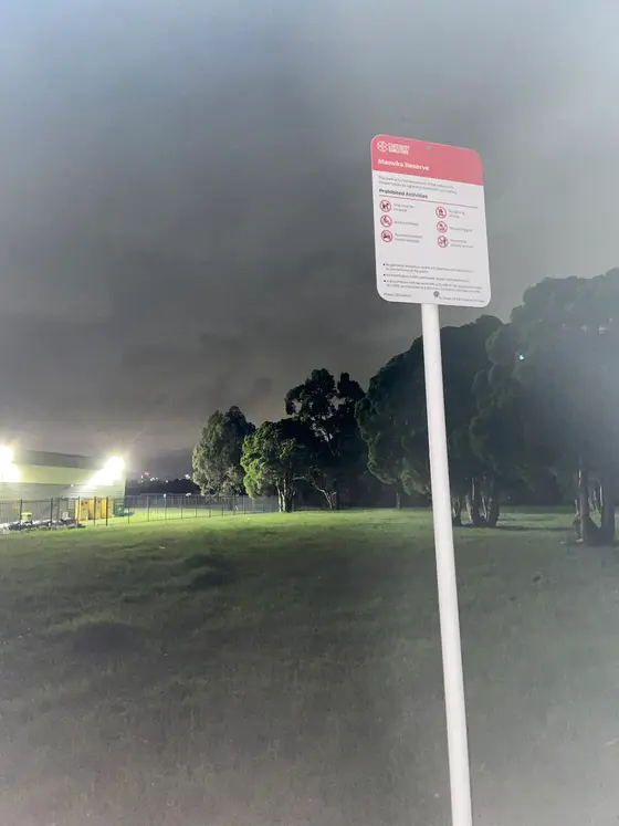 Near The Crest sporting complex, Georges Hall