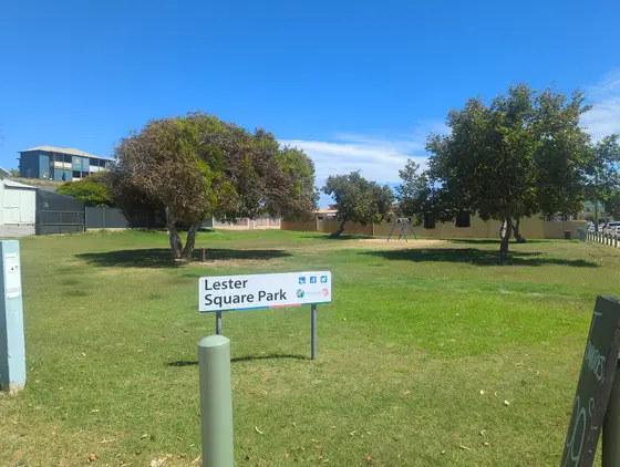 Near Lester Square Park playground, Geraldton