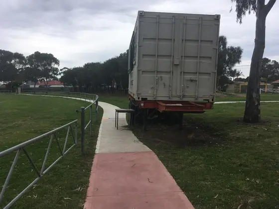 Near Glenroy Lions Park playground, Hadfield