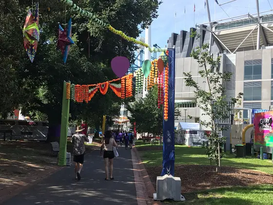 Near Yarra Park playground, East Melbourne
