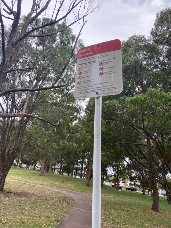 Near O'Neill Park playground, Yagoona