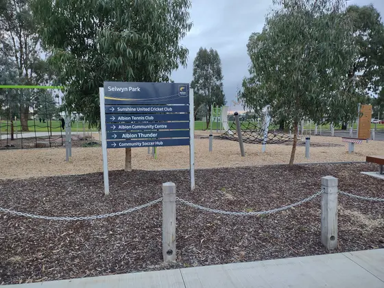 Near Albion Preschool playground, Albion
