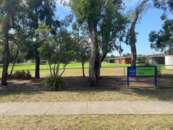 Near Chisholm Park playground, St Johns Park