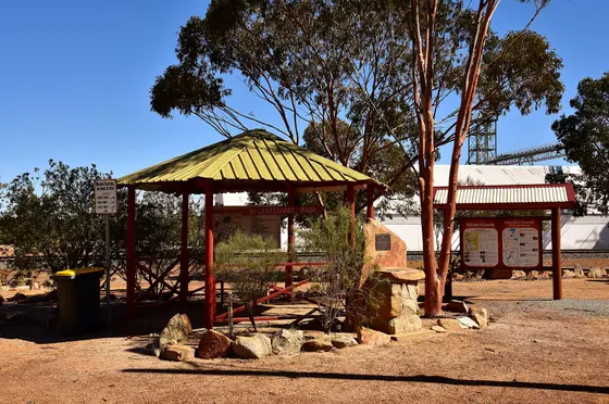 Near Pioneer Women's Memorial Park playground, Koorda