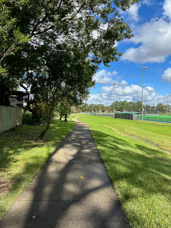 Near Metcalfe Park playground, Moorebank