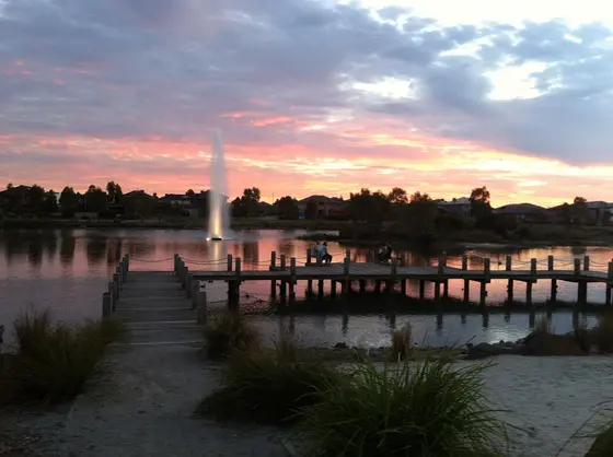 Near Serpentine Court Playground, Waterways