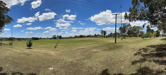 Near Jardine Park playground, Casula